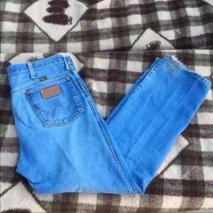 Vintage distressed wranglers
